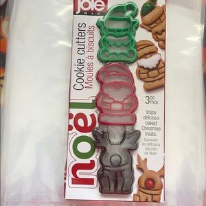 Joie Noel Christmas Set of 3 Cookie Cutters New
